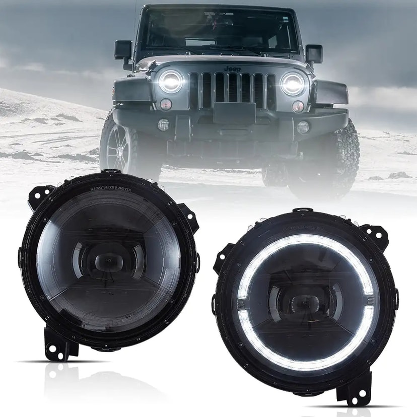 Jeep Wrangler Reflektory LED 2018-2025