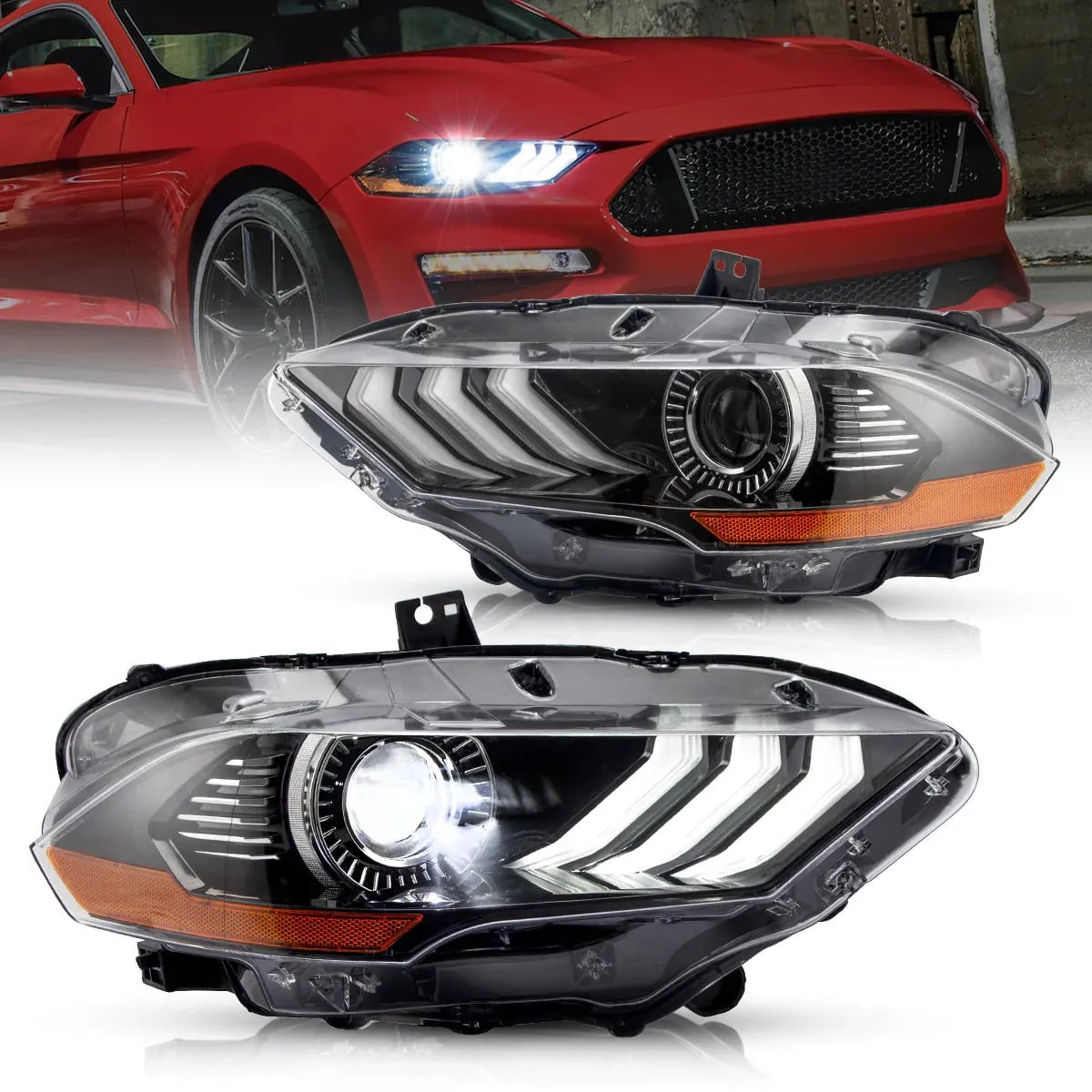 VLAND Ford Mustang Faros delanteros 2018-2022