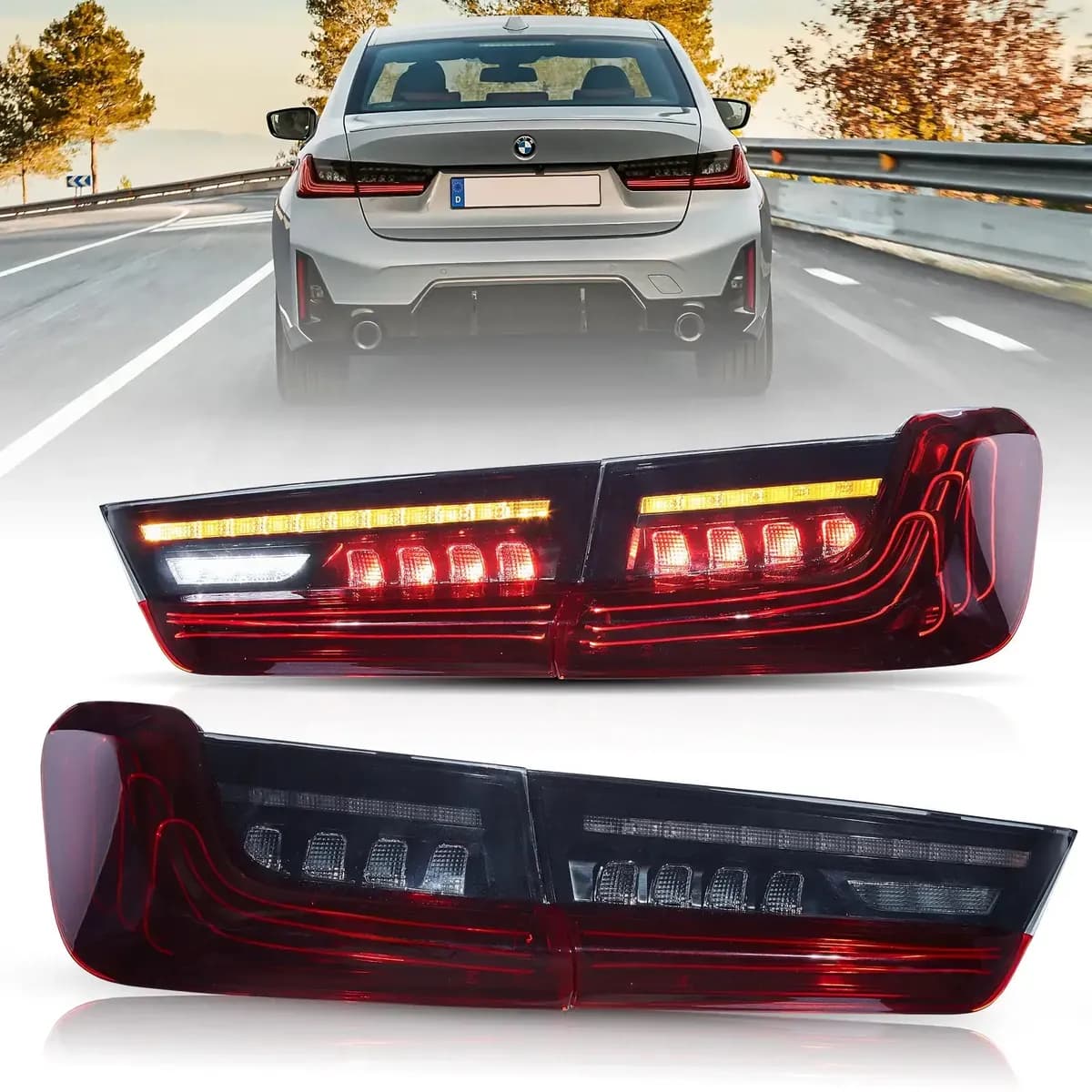 BMW 3 Series Tail lights EU CSL Style 2019-2024 | VLAND EU