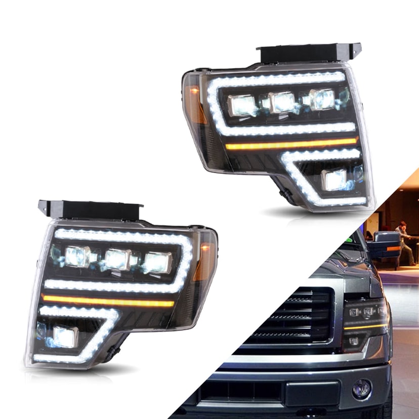 Ford F-150 LED DRL Headlights EU 2009-2014