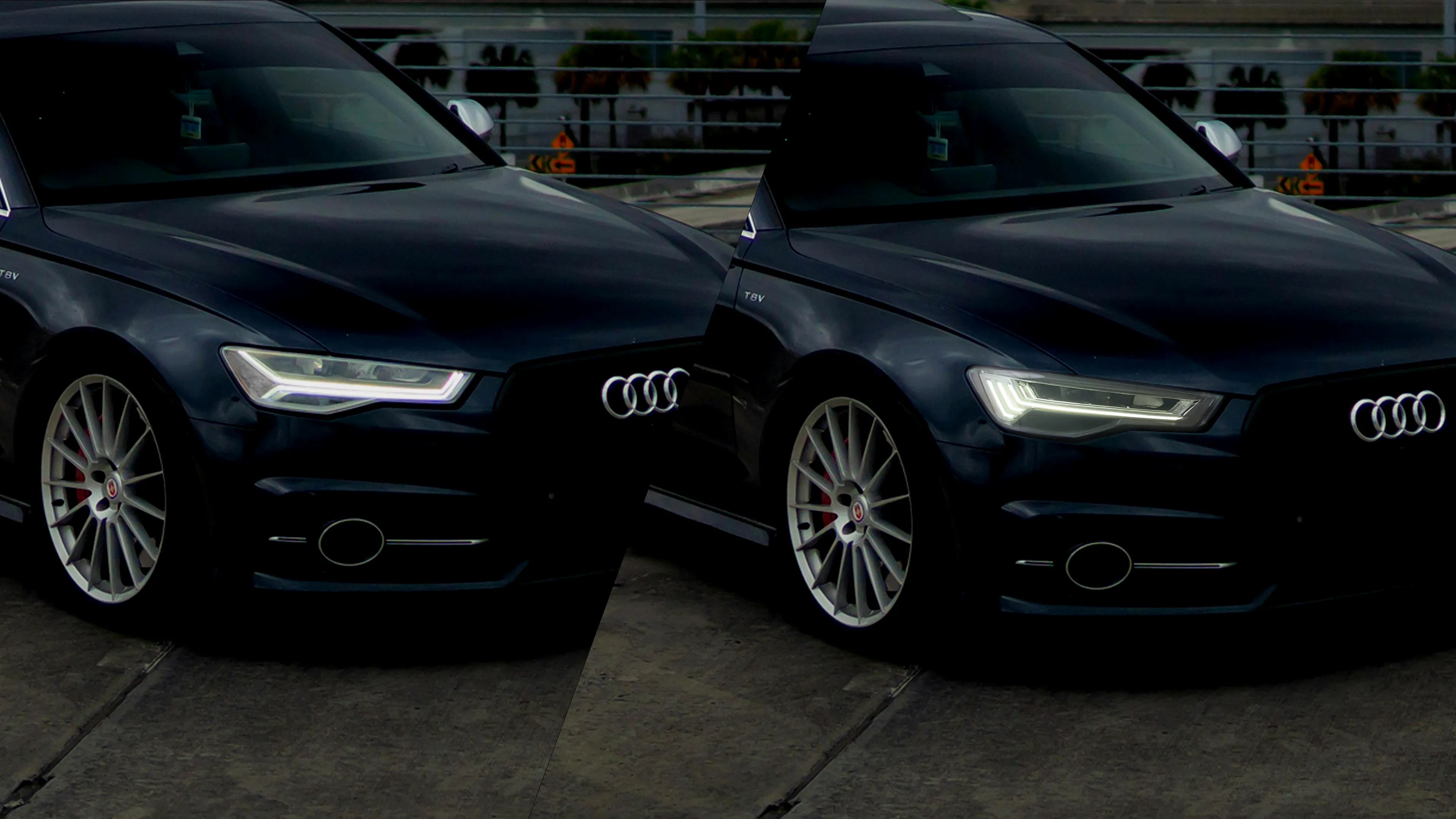 Eleron Audi A6 C7/C7.5 faros LED completos – look C7.5 OEM en berlina