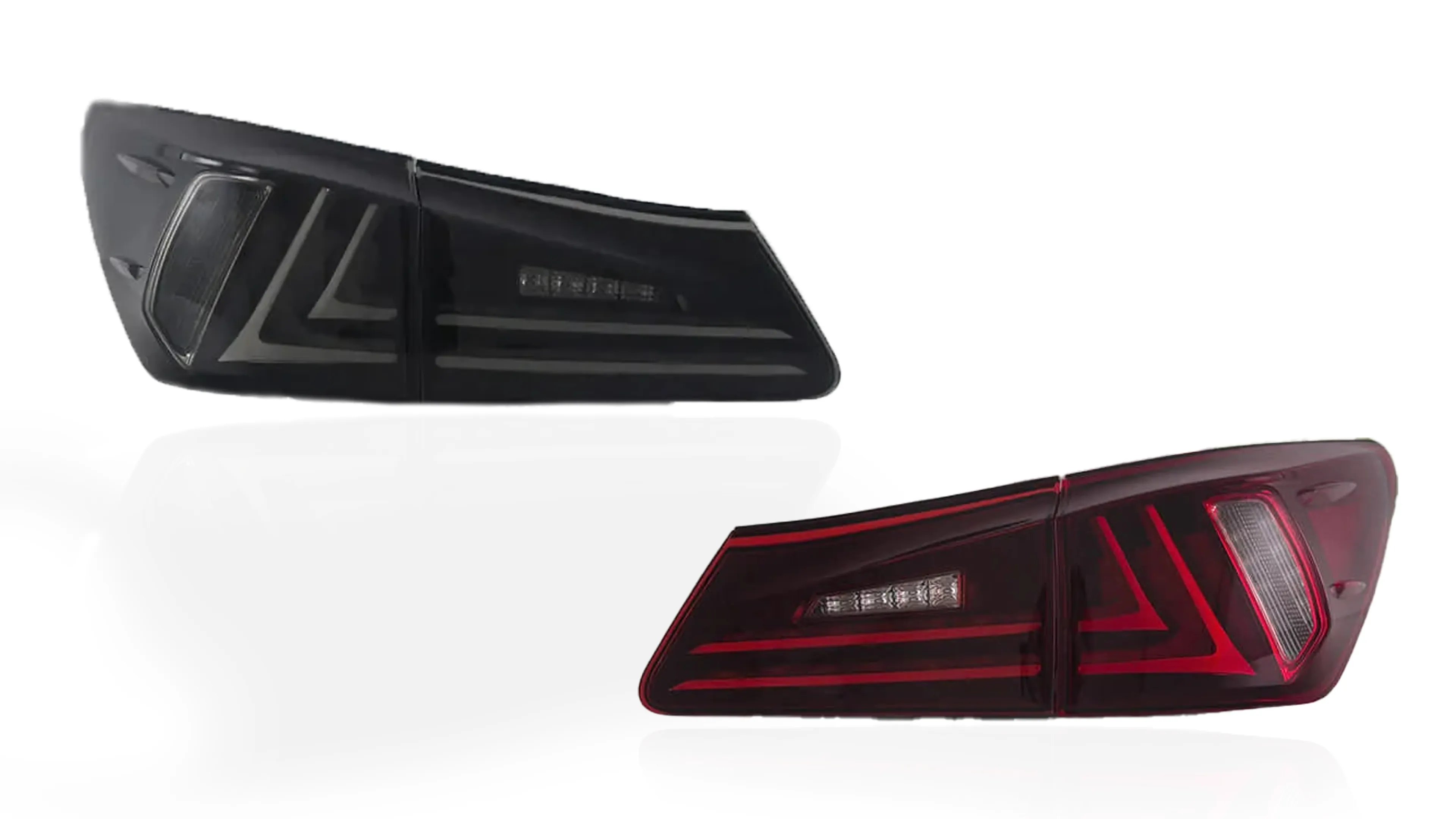 VLAND Lexus IS (XE20) LED taillight — product render (Smoked)