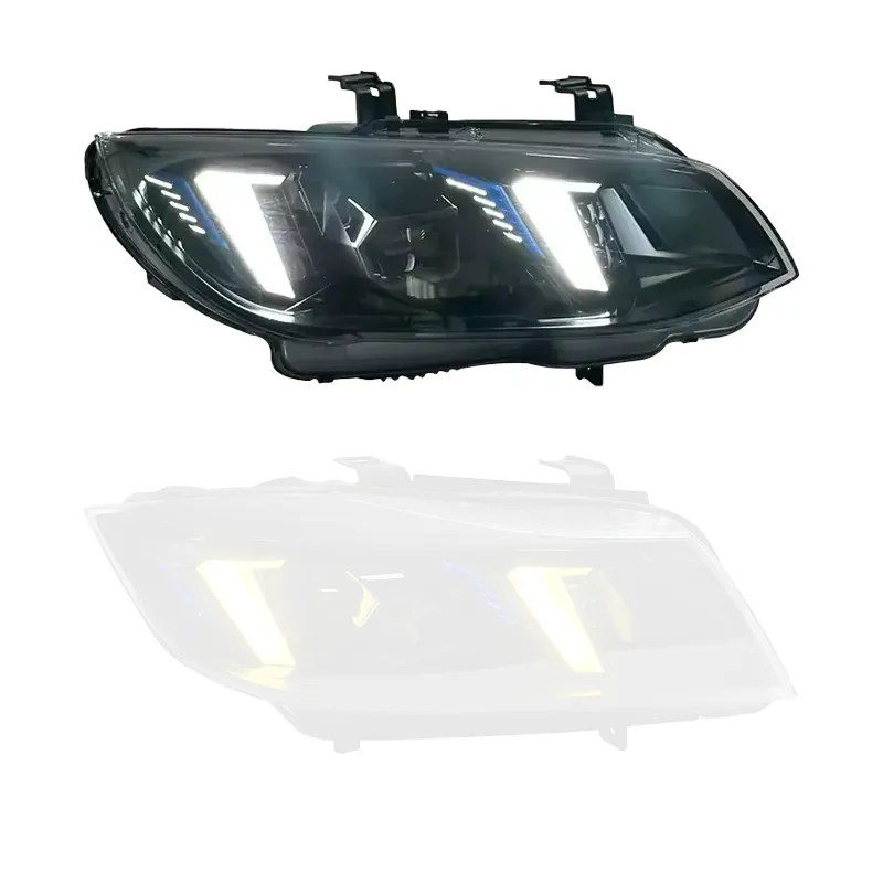 E90 Smoked Arrow-DRL headlight with White DRL