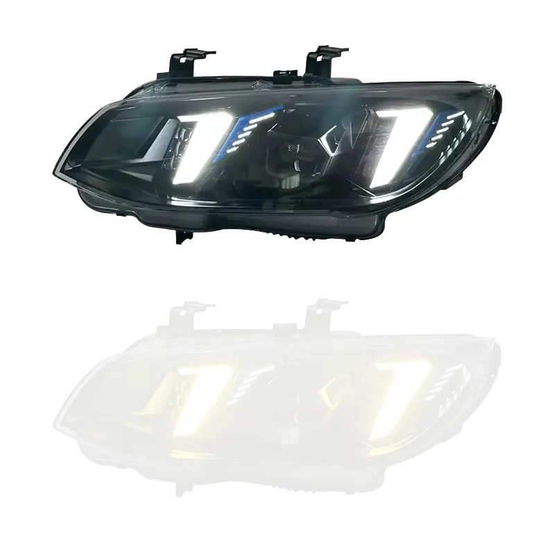 E92 Smoked Arrow-DRL headlight with White DRL