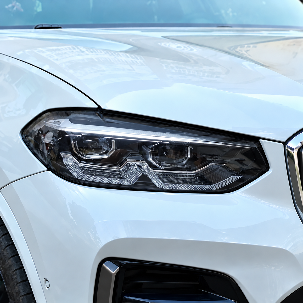 Phare LED d'origine du BMW X3 G01 LCI avec DRL en L et inscription BMW LED, à partir de 2021
