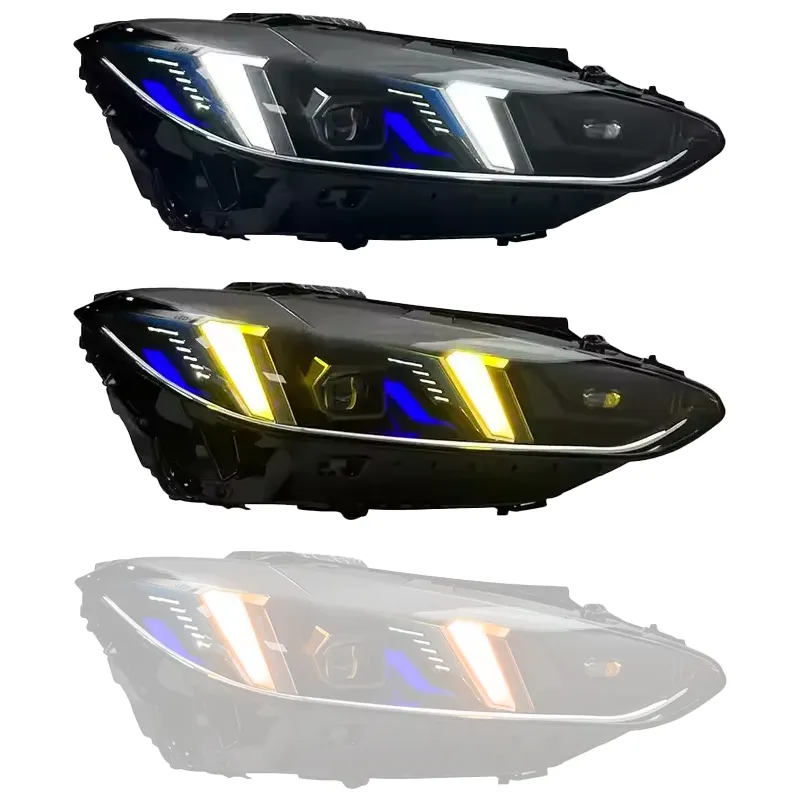 Arrow-DRL headlight with Yellow DRL active