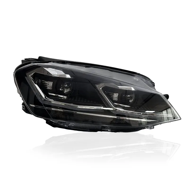 VW Golf Mk7 GTI-style headlight with Silver accent lines