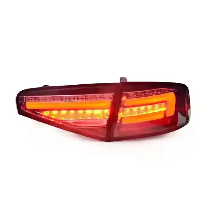 Audi A4 B8.5 LED Tail Lights — B9-Style (2012–2016) - Red
