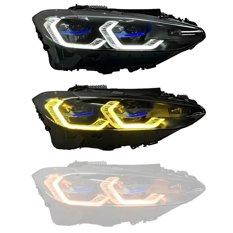 Laserlicht Scheinwerfer mit aktivem gelben TFL