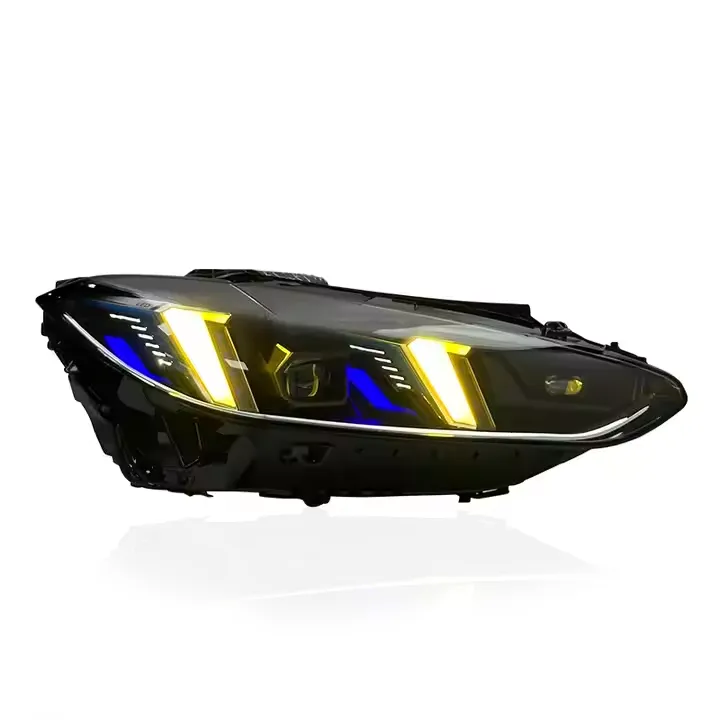 BMW 4 Series (G22) & M4 (G82) Snake-Eye / Arrow DRL Headlights — Switchable Yellow/White DRL — Fi...