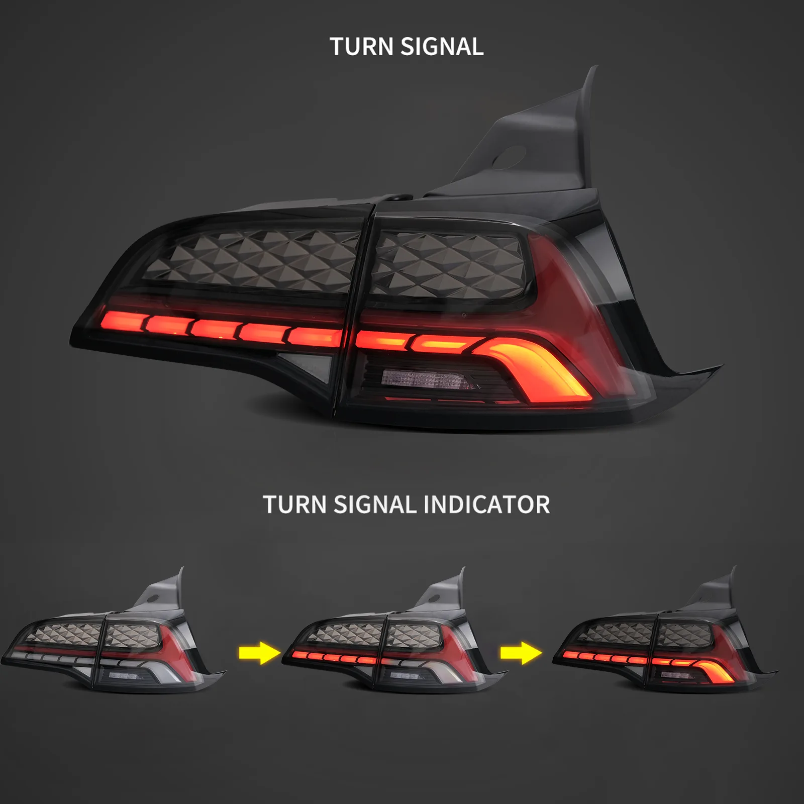 Tesla Model 3 & Model Y Style II Tail Lights
