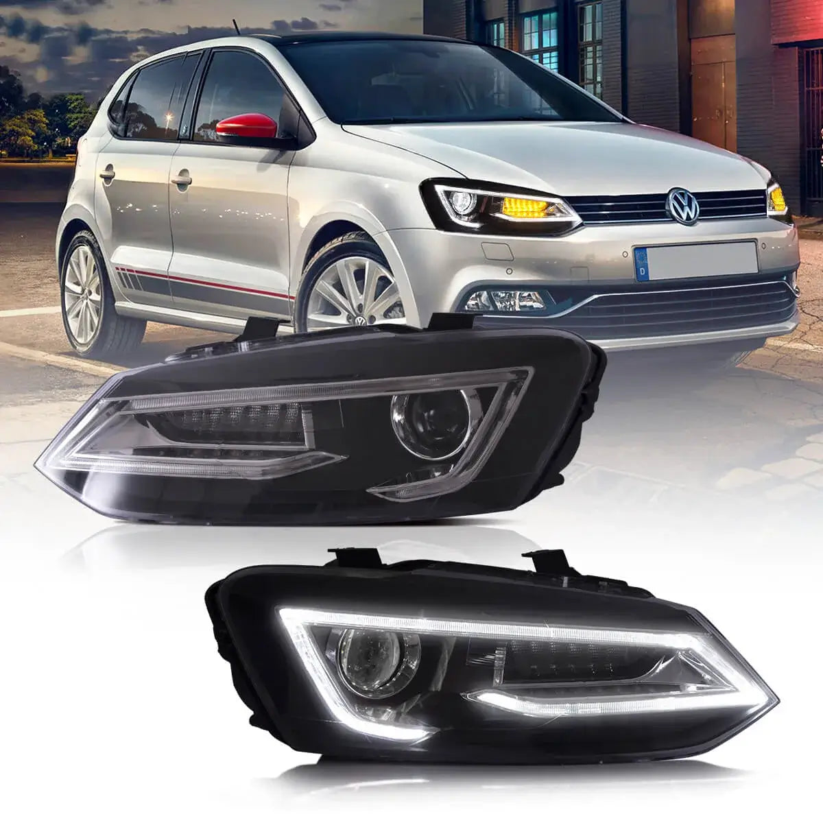 VW Polo Mk5 Phares Avant FR LED 2009-2017 (LHD)