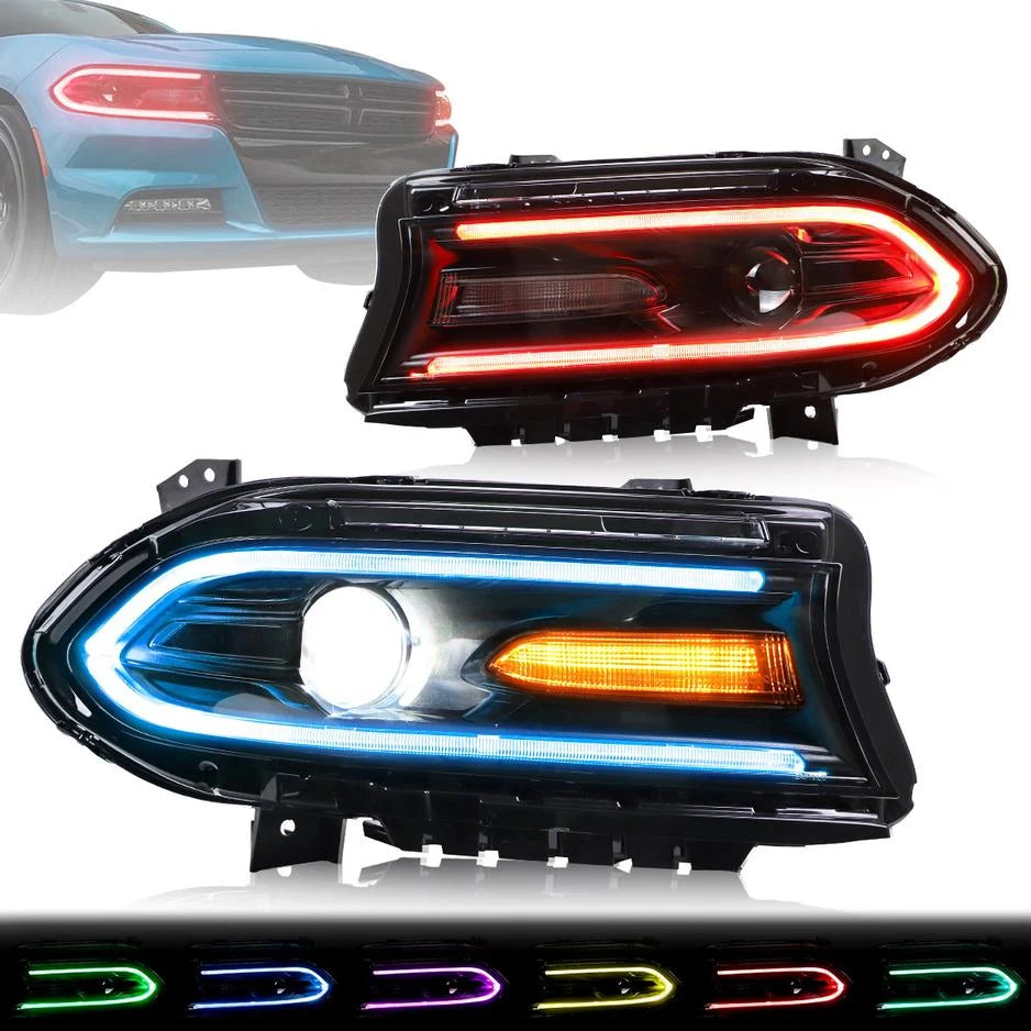 Dodge Charger Headlights EU RGB 2015-2023