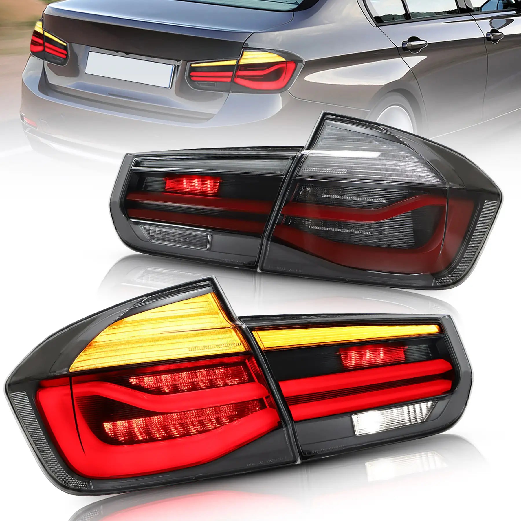BMW 3 Series Tail lights EU 2012-2018 - Smoked