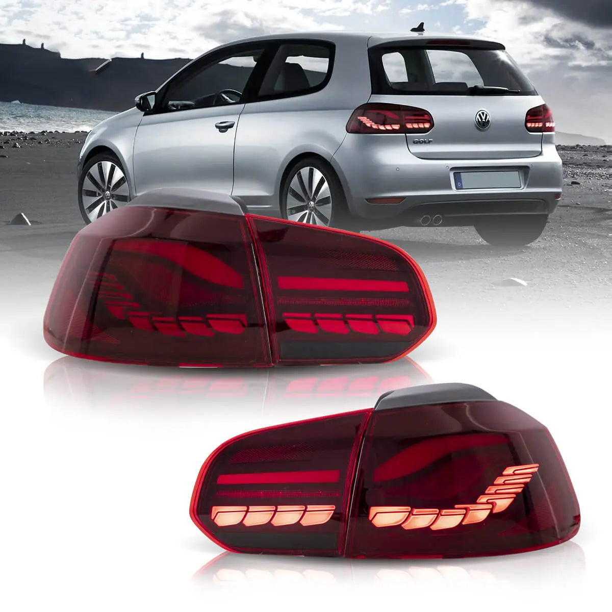Volkswagen Golf MK6 Taillights EU OLED 2008-2014 - Smoked