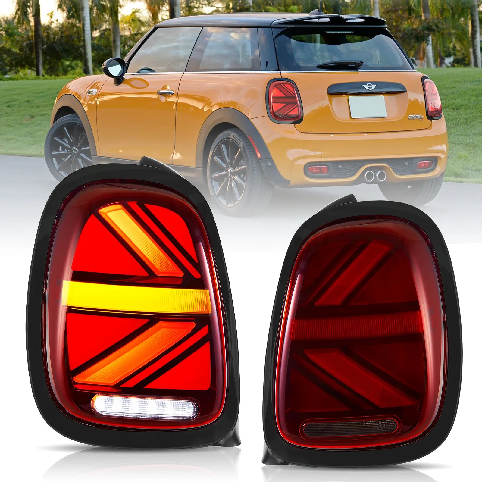 Mini Cooper Tail Lights EU Full LED 2014-2019 - Black