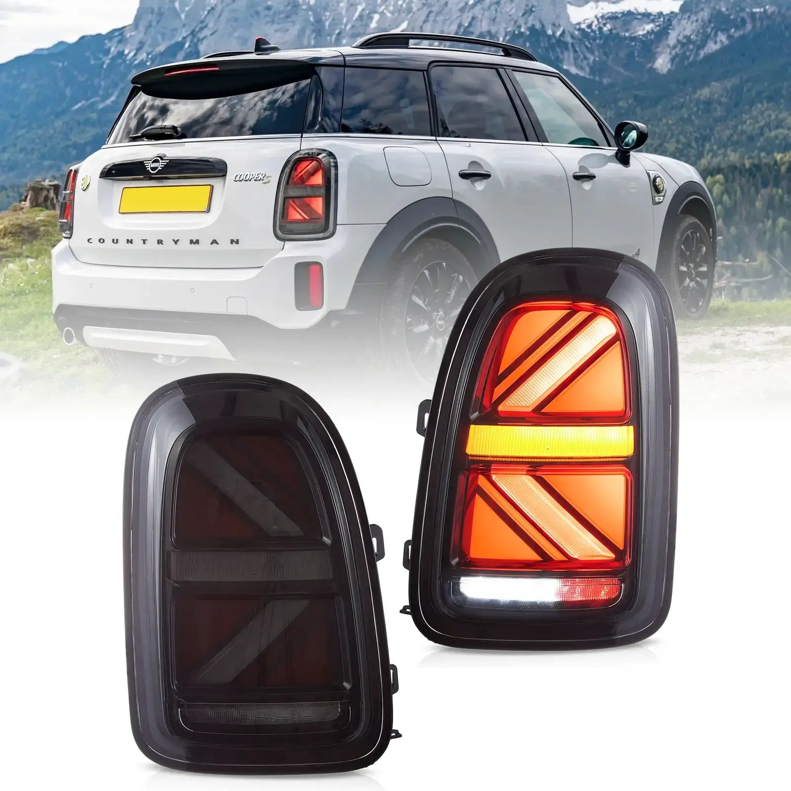 Mini Countryman F60 Tail lights LED 2017-2023 - Smoked