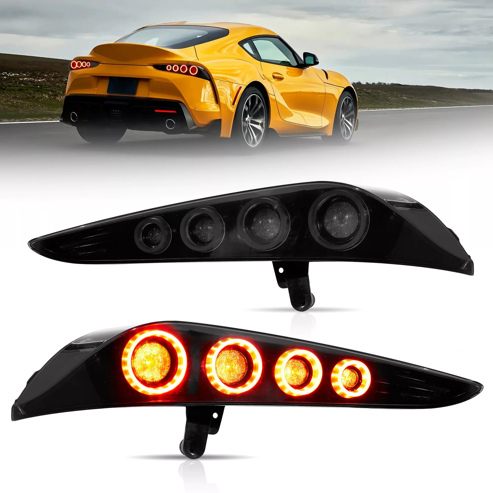 Toyota GR Supra Tail Lights EU LED 2019-2024 - Smoked