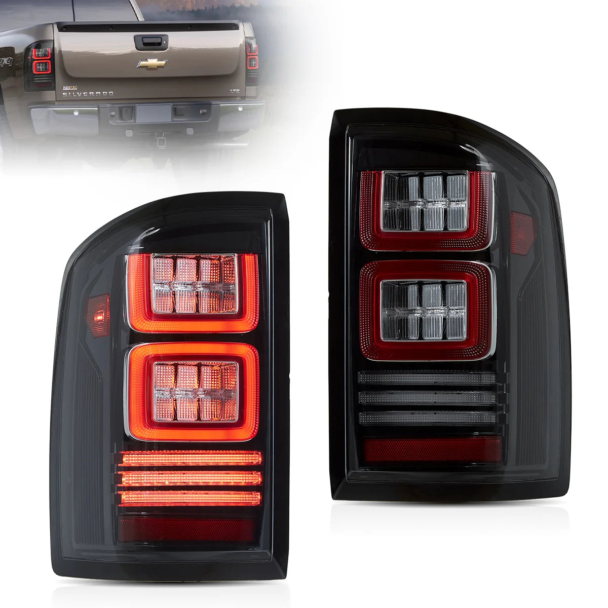 Chevrolet Silverado Tail lights LED 2007-2013